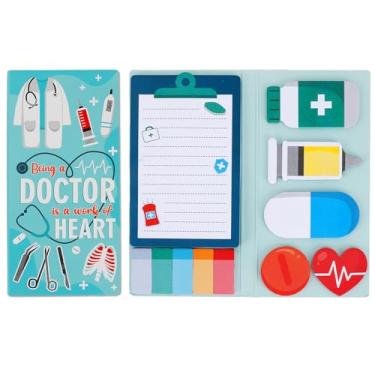 Imagem de QPIXVB Presentes médicos, notas postais, conjunto de notas adesivas de médico, presentes de Natal para assistentes médicos, material de escritório, 440 folhas de notas adesivas, blocos autoadesivos