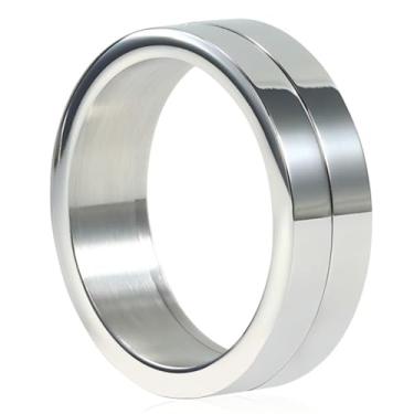 Imagem de ARTISAMILY Anéis de aço inoxidável para homens e mulheres 6 mm 8 mm prata dourada aliança de casamento moda legal simples metal alto polimento anel conforto ajuste tamanho 5-13, 8, Metal, Sem pedra