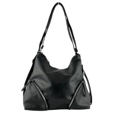 Imagem de Bolsa Focus Feminina Preta E Marrom Com Detalhes 0115-Feminino