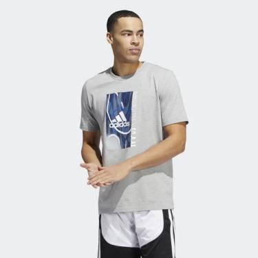 Imagem de Camiseta Adidas Basquete Courts Masculina-Masculino