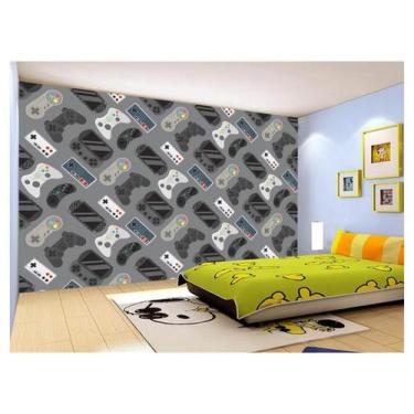 Imagem de Papel De Parede 3D Infantil Controle Game Jogo 3,5M Azs272 - Você Deco