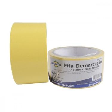 Imagem de Fita Demarcacao Solo Brasfort 48X14M Amarela 7637