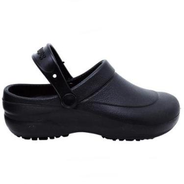 Imagem de Babuche Unissex Profissional SoftWorks Antiderrapante Trabalho EPI CA 27921 EVA BB60 Preto-Unissex