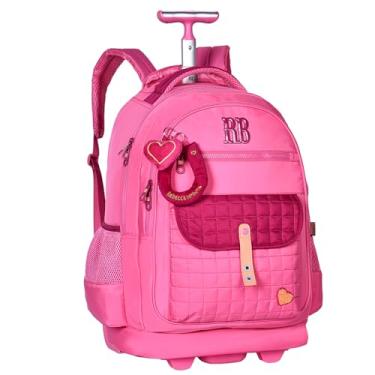 Imagem de Mochila Escolar Menina Carrinho Rebecca Bonbon RB Escolar (Rosa)