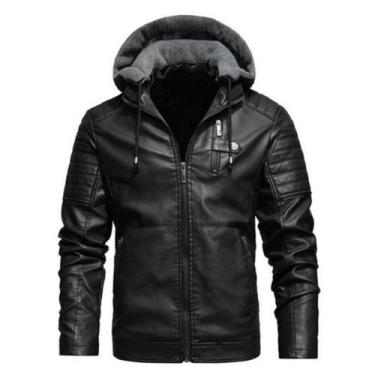 Imagem de Jaqueta grossa impermeável capuz removivel-T470 Preta-B&B, GG