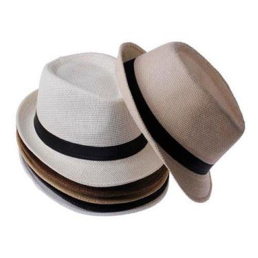Imagem de 5 Pcs Chapéu Unissex Palha Malandrinho Panama Adulto - oem, 9-12 M, Br
