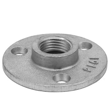 Imagem de FTVOGUE 10 Unidades de Liga de Ferro Fundido Com 3 Furos 65 Mm DN15 Base de Tubo de Flange Transversal, Conexão de Rosca, Adequada para Fixação de Tubos, Torneiras, Acabamento Requintado, Material