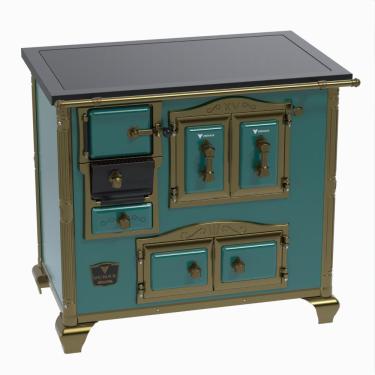 Imagem de Fogao a Lenha Venax n 2 Imperador Premium Turquesa SD