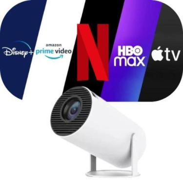 Imagem de Mini Projetor Ultra HD  Telas Grandes em Qualquer Lugar - Projetor Por