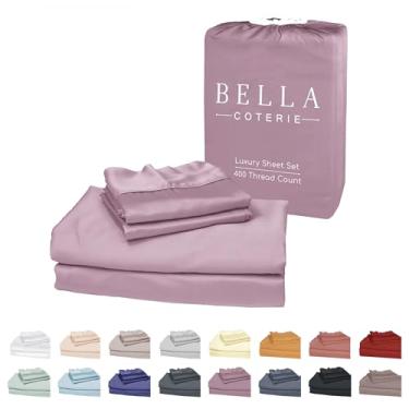 Imagem de Jogo de lençol Bella Coterie Luxury Bamboo Viscose 86 cm Split Top King | 1 lençol com elástico para dormir e camas ajustáveis | 100% cultivado organicamente | refrescante e macio | Bolso profundo de