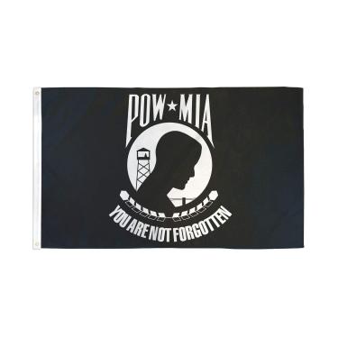 Imagem de AZ FLAG - Bandeira Pow-Mia Remember - 2 x 3 pés - Faixa de dia de reconhecimento Powmia de poliéster 100D com dois ilhós de metal - Resistente ao desbotamento - Cores vivas - 2' x 3' pés - 90 x 60 cm