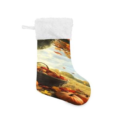 Imagem de xigua Abóboras, árvores, meia de Natal, grande, doces, presente pendurado, meias de Natal, decoração para decoração de festa de férias em família, lareira