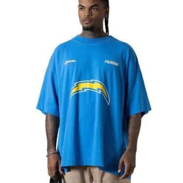 Imagem de Camiseta Huge Oversized Approve x NFL II Chargers Azul-Masculino