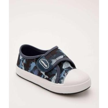 Imagem de Tênis Infantil Casual Dinossauros tiras autocolantes Pimpolho-78087, A