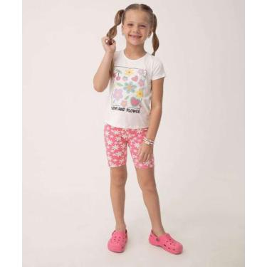 Imagem de Conjunto Infantil Estampa Floral Marisa Tam 4 a 10-79019, Off white, 8