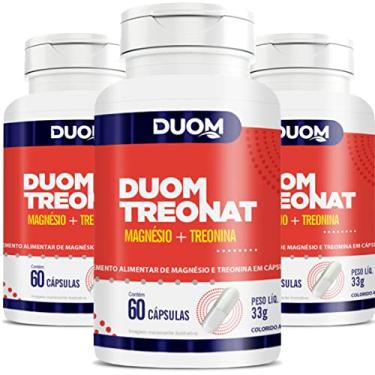 Imagem de COMBO 3 DUOM TREONATO MAGNÉSIO TREONINA 60 CAPS 180 TOTAL