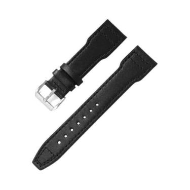 Imagem de Pulseira De Relógio De Couro De Vaca Genuíno De 20mm 21mm 22mm Para Re