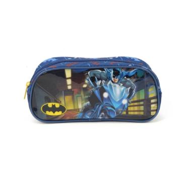 Imagem de Estojo Batman Moto Dc Escolar Soft Infantil Meninos