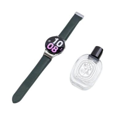 Imagem de Pulseira De Couro Quick Fit Para Samsung Galaxy Watch 7 6 5 4 40 44mm 