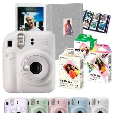 Imagem de Kit Câmeras Instax Mini 12 Branca Fujifilm + 40 Filmes Soft Colors + A