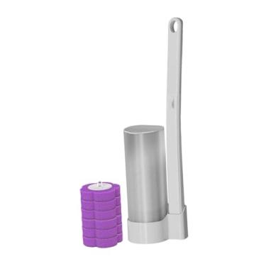 Imagem de Llazsybz Conjunto de Escova Sanitária para Manutenção Do Banheiro com Suporte de Parede, Utensílios de Limpeza Doméstica, Limpeza de, Sabor de Lavanda, Tamanho real