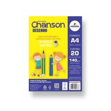 Imagem de Livro Cad Desenho A4 140Gsm C/20Fls Branco