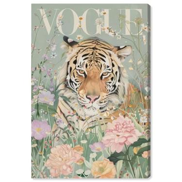 Imagem de Art Remedy Revista Primavera Tela Tigre Arte Vintage Animal, Galeria Embrulhada, 50,8 cm x 76,2 cm