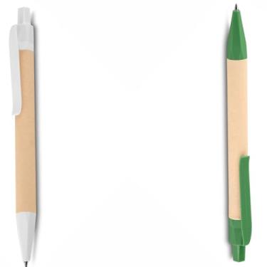 Imagem de Caneta Esferográfica Retrátil Executiva, Metal, Preta Fosca, 0.7mm, Corpo Cilíndrico, Grip Metálico, Acabamento Fosco, para Escrita Geral, 14cm (Branco e Vermelho 2)