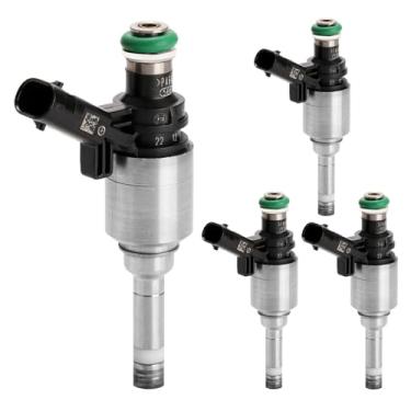 Imagem de Conjunto de 4 injetores de combustível | Compatível com Volkswagen VW CC Eos GTI Tiguan Golf Beetle Passat CC Jetta Audi A3 A4 A5 A6 Quattro Q5 TT| Substitui FJ1057 06H906036AE 0261500076