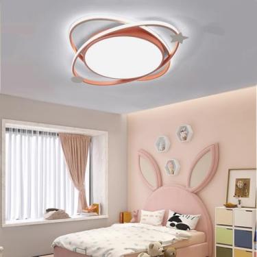 Imagem de Luminária de teto LED dimerizável com controle remoto, 40*40*5cm - 30W - 2400LM, 50*50*5cm - 40W - 3200LM, 60*60*5cm - 36W - 4800LM. Luminária acrílica para sala de estar, quarto infantil, b