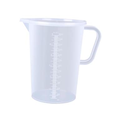 Imagem de ＫＬＫＣＭＳ Copo medidor com bico, jarra multifuncional com marcações claras, utensílio de cozinha para cozinhar, misturar água, leite e óleo, 3000ml