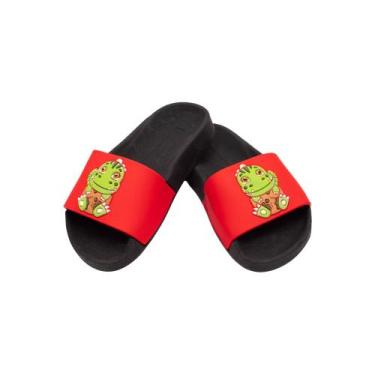 Imagem de Chinelo Slider Infantil Masculino Leve Dinossauro Menino - RSKDIS, Ver