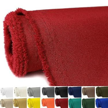 Imagem de GeeComfy Tecido de lona impermeável por The Yard 147.3 cm W 600D material de poliéster estofado interior exterior tecido resistente à água para cadeira almofada móveis capa costura DIY pano, 5 jardas