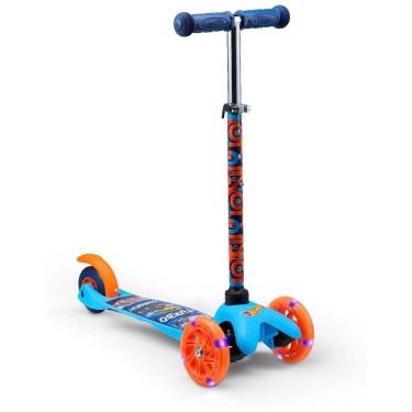 Imagem de Patinete Infantil com 5 Rodas Iluminadas da Hot Wheels, 3 a 5 Anos, Azul