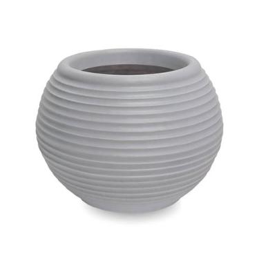 Imagem de Vaso De Planta Pilão Polietileno B 30X40 Cinza Claro - Foster Plast