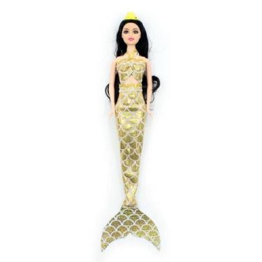 Imagem de Dream Doll Boneca Sereia - Fashion Doll Dourada - Candide