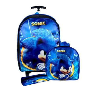 Imagem de Mochila de Rodinha Infantil Masculina Escolar kit Lancheira - Mochila 