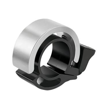 Imagem de Sino de bicicleta clássico, buzina de segurança giratória para adultos, buzina de aviso universal para ciclismo e acessório de equipamento(Silver-single 22-1pc)