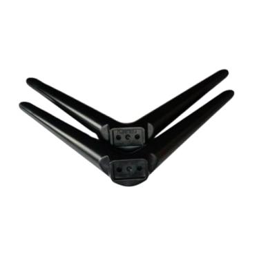 Imagem de Generic Conjunto de 2 pés de pedestal para suporte de TV de mesa, resistentes, antiderrapantes e portáteis, para televisores de 15 a 30 polegadas.