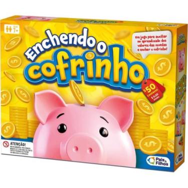 Imagem de Jogo de Tabuleiro Enchendo o Cofrinho Educativo Pais & Filhos