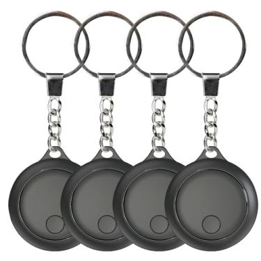 Imagem de BT Tracker Item Finder Funciona com o Find My 4 Pacotes de Localizador Itens Operado por Bateria Suporte a Cadeia Envio Mensagens e Alarme Sonoro para