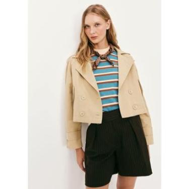 Imagem de Trench Coat Feminino Curto-Feminino