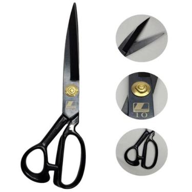 Imagem de Tesoura Costura Reforçada Profissional Alfaiate LANMAX, 10