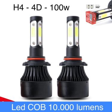 Imagem de Lampada farol ultra led automotivo H4 4D 6500k super branca