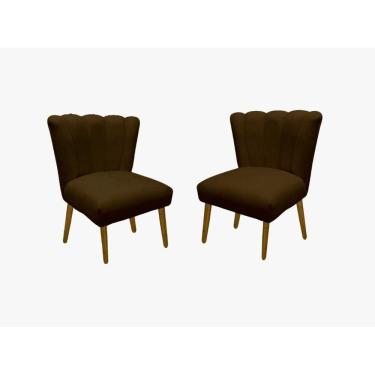 Imagem de 02 Cadeira Pétala Flor Para Sala de estar Penteadeira