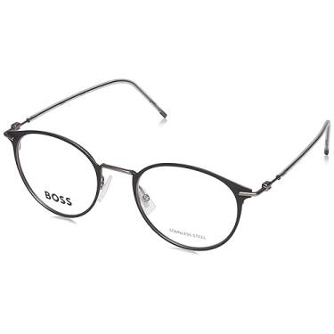 Imagem de Óculos de sol Hugo Boss 1432, preto fosco, rutênio escuro, 50 unissex