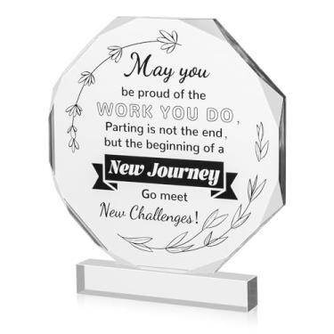 Imagem de Presente de agradecimento para colega de trabalho, troféu de aposentadoria acrílico presente de agradecimento presentes de despedida inspirador sinal de troféu de formatura presente de trabalho para