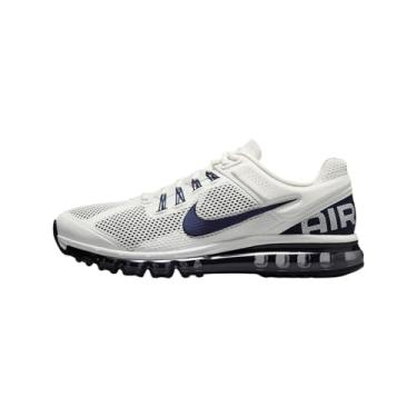 Imagem de Nike Tênis masculino Air Max 2013, Summit Branco/Azul Marinho Meia-Noite/Preto, 38