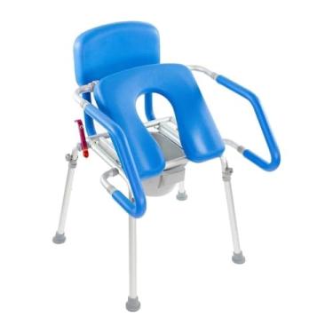 Imagem de Assento sanitário elevado Uplift 、 alças, cadeira de cabeceira acolchoada para vaso sanitário, produtos de assistência a idosos