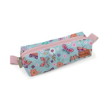 Imagem de Estojo Necessaire multiuso Borboletas no jardim Fina Ideia